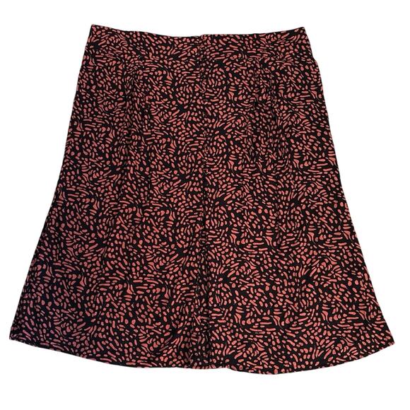 ASOS Curve Black and Pink Patterned Midi Skirt - Picture 2 of 5